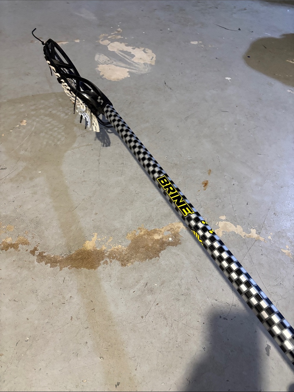 Brine 41” Lacrosse Stick - Black & White Check